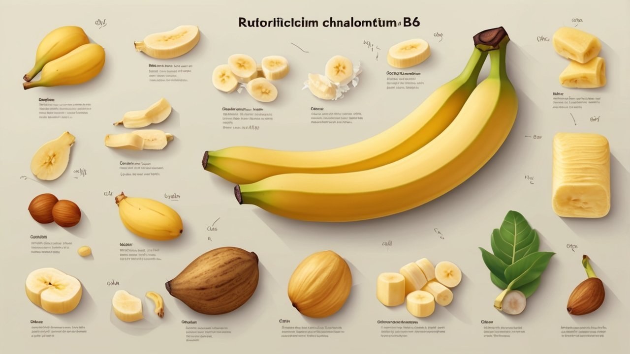 Banana nutrition chart showing calories, potassium, and vitamins