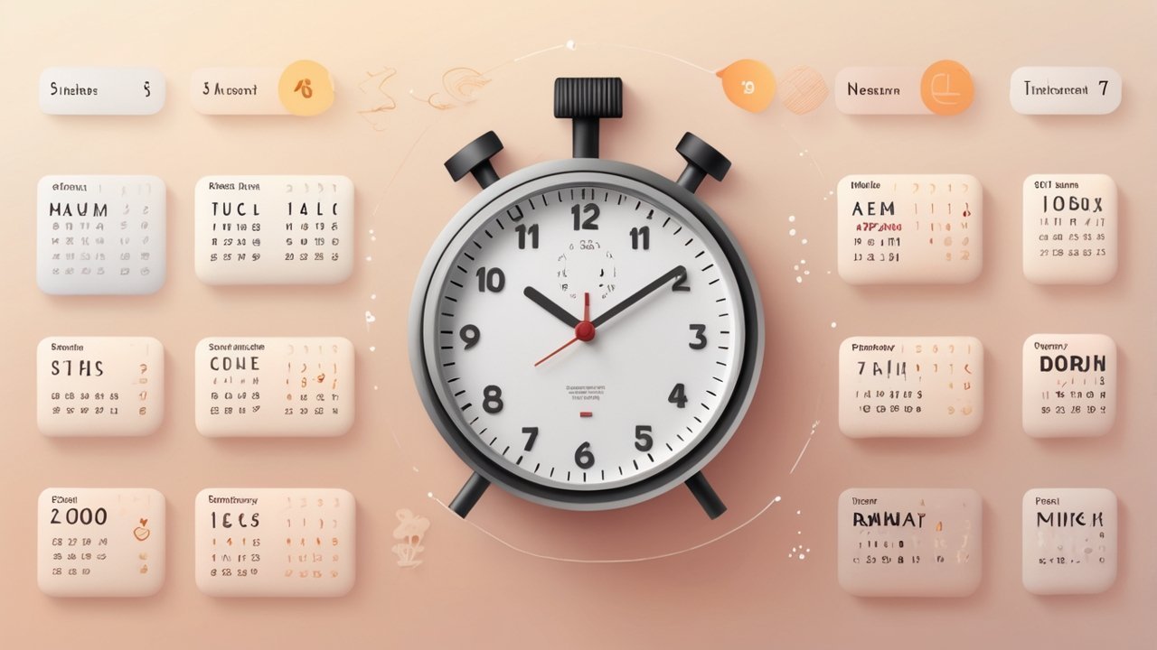 Timeline concept showing how long Ozempic side effects may last.