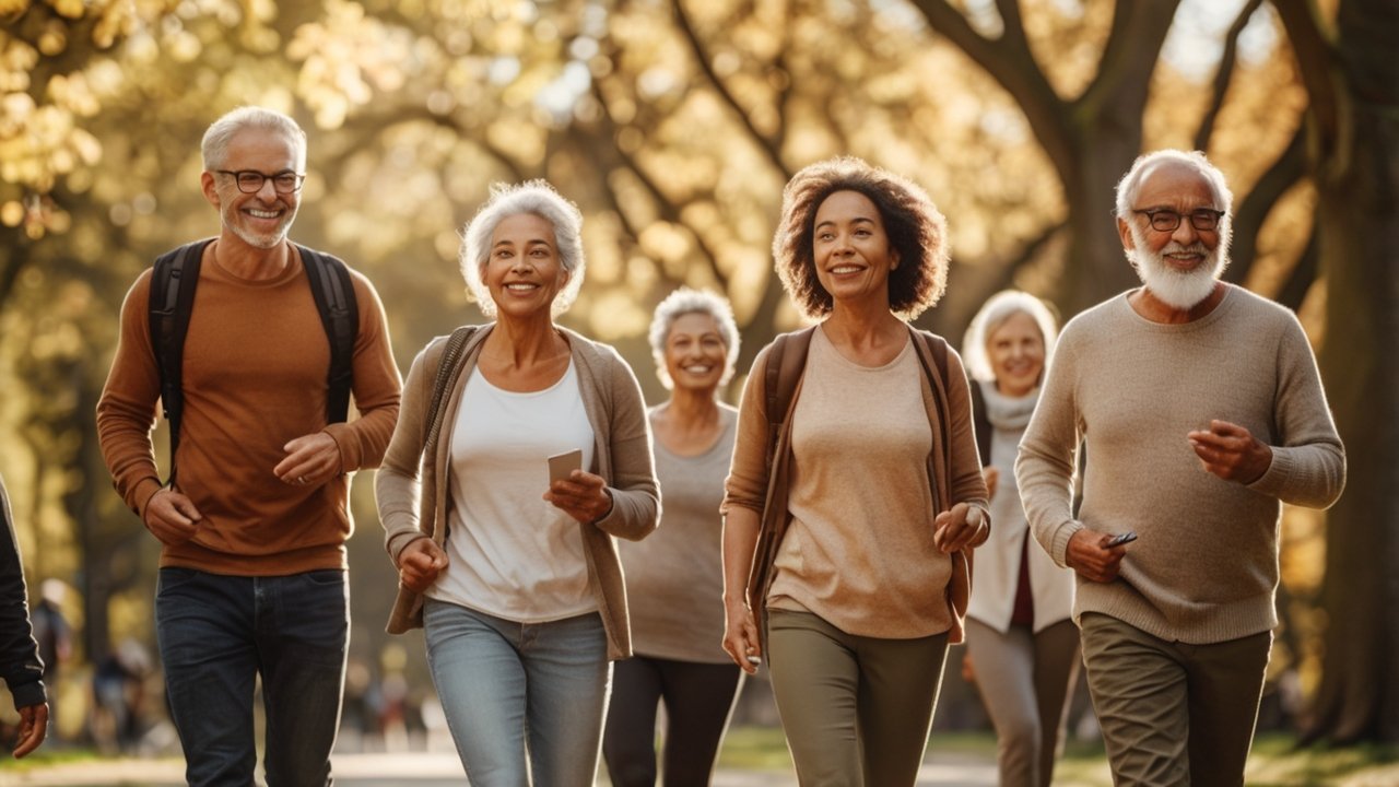 Benefits of walking daily infographic