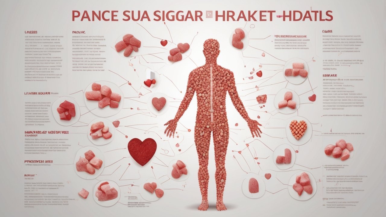 Chart comparing daily sugar intake vs. recommended limits