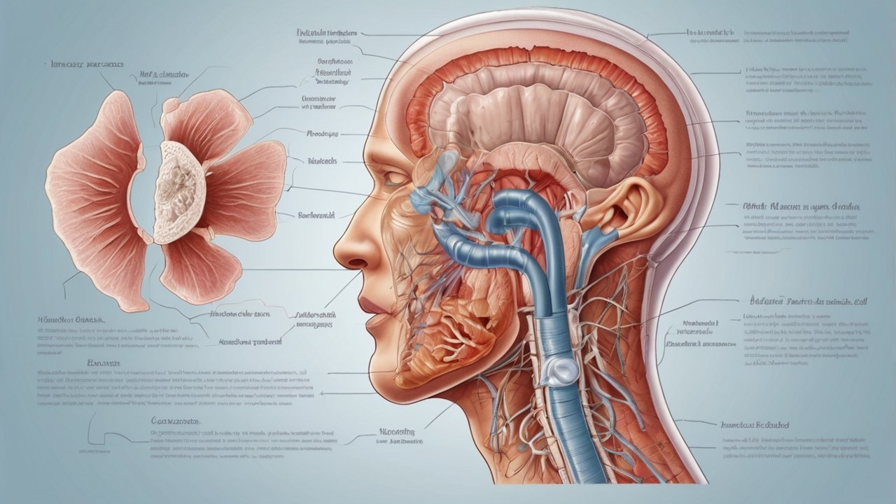 Medical illustration showing lungs and bronchial airways