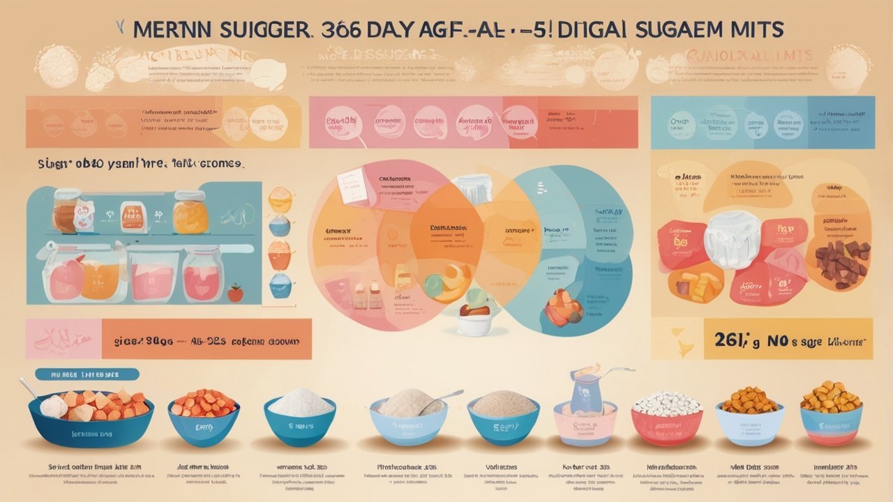 Infographic showing hidden sugars in packaged foods