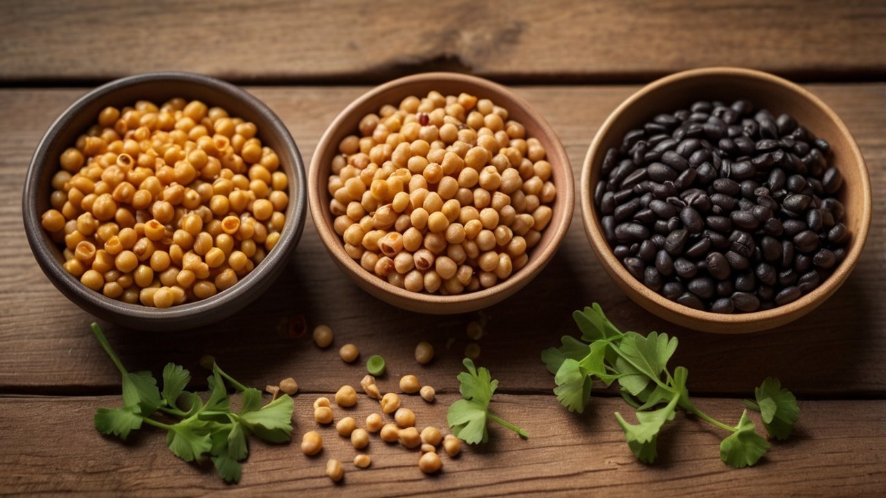 Assorted fruits and vegetables arranged by color