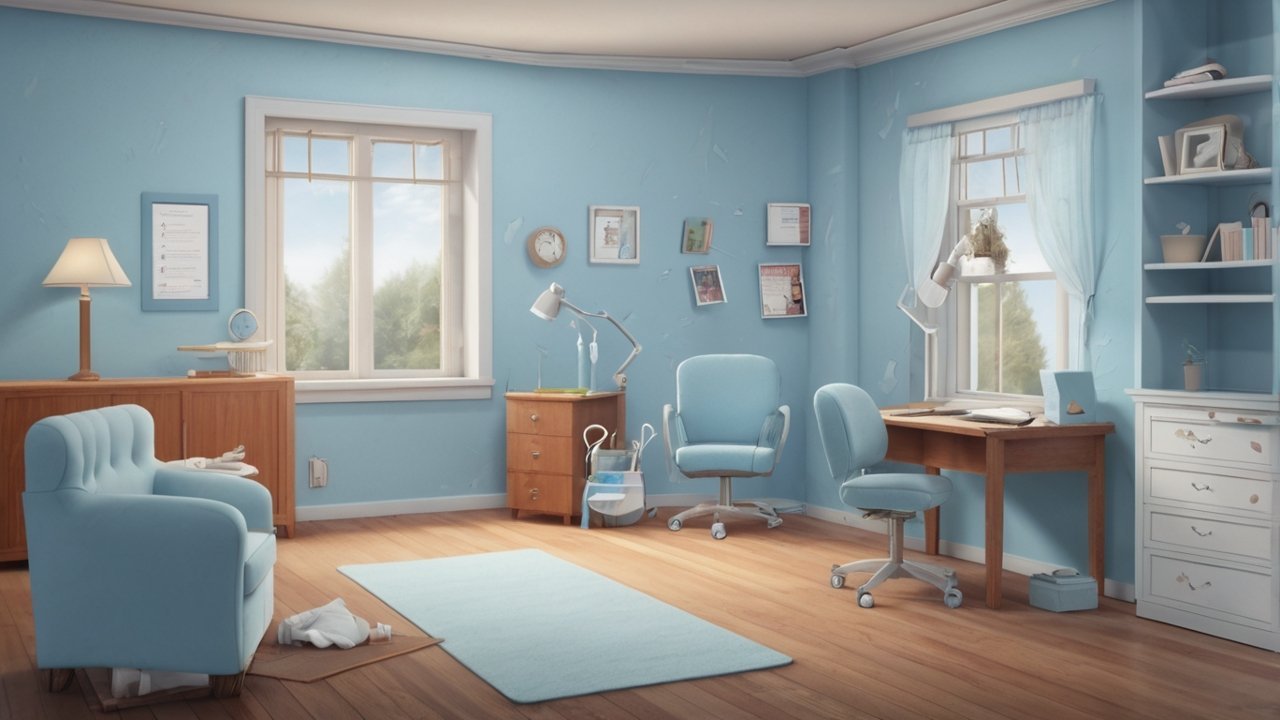 Bathroom corner with visible mold growth