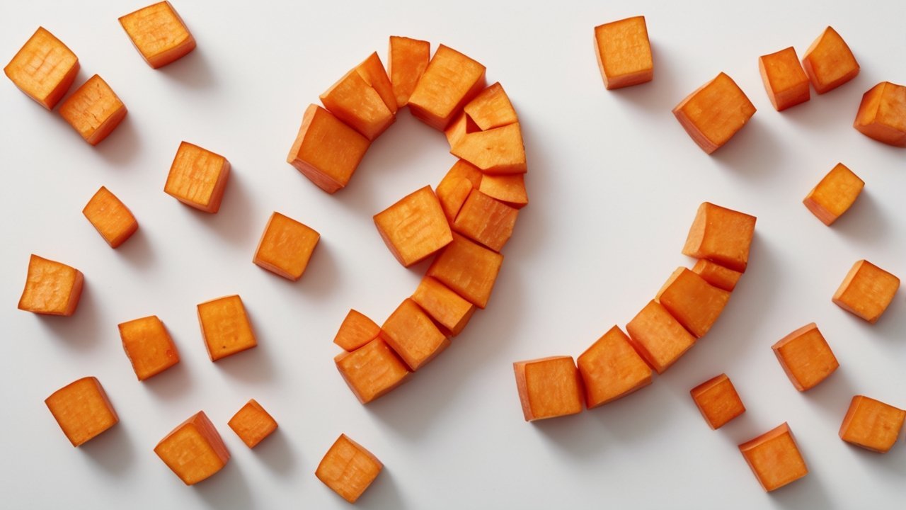 Colorful grain bowl with roasted sweet potatoes