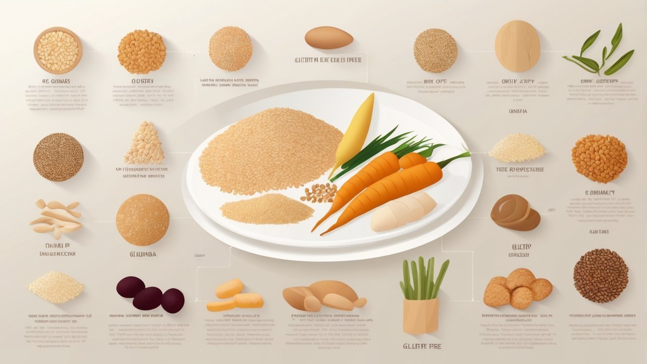 Bowl of quinoa with roasted vegetables and herbs