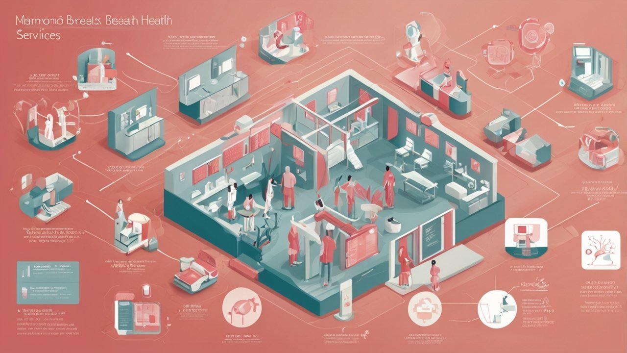 Patient preparing for a breast screening visit