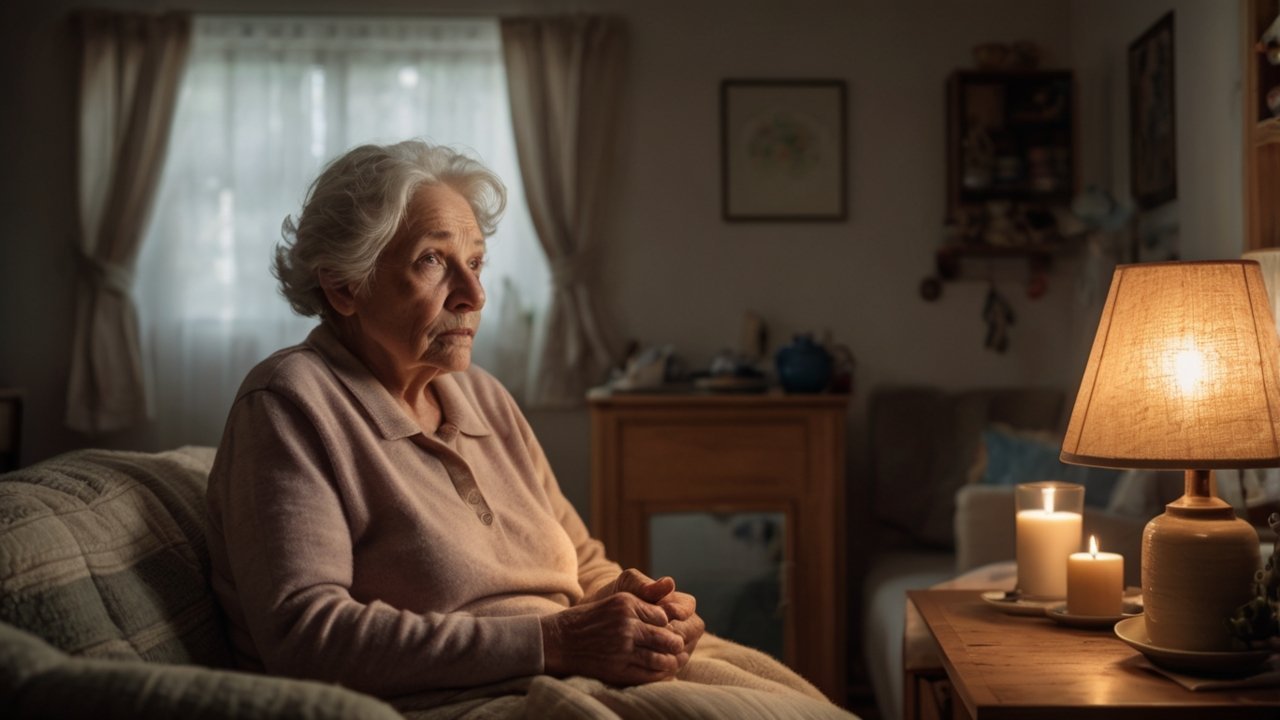 Skilled nurse checking blood pressure during a home visit