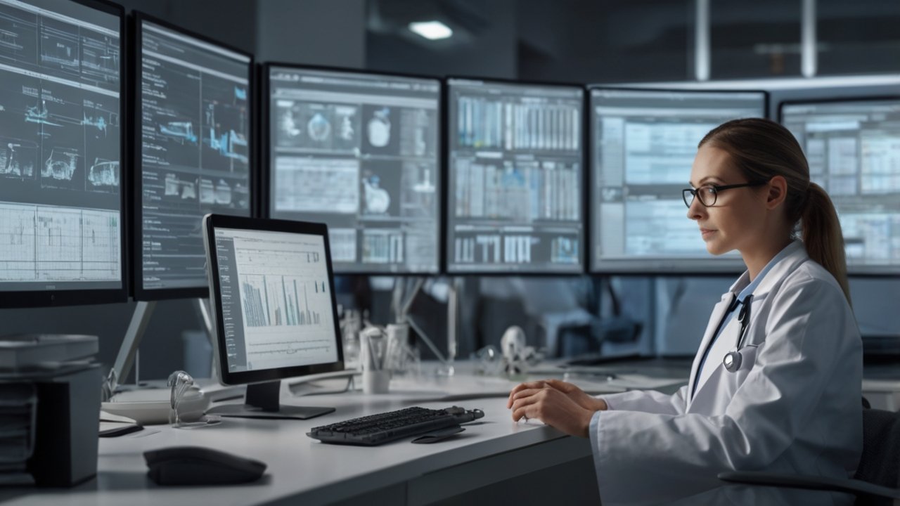 Healthcare provider discussing test results with a patient