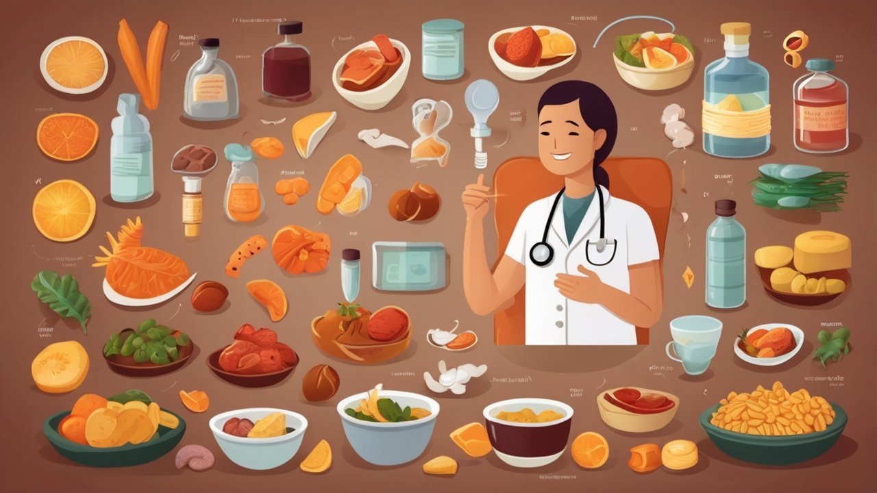 balanced diet supporting gut health