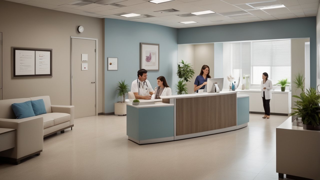 Health insurance documents on desk