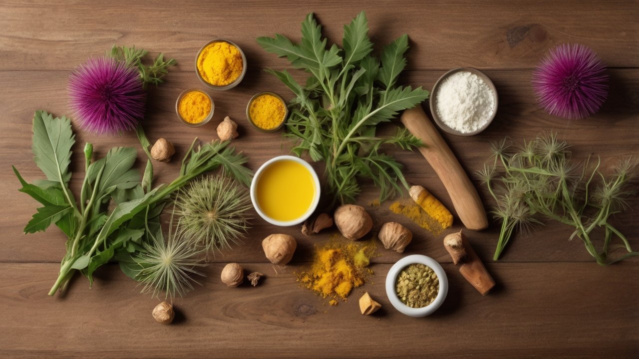 human liver illustration glowing healthy organ