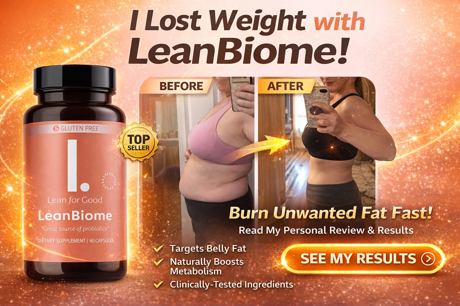 natural probiotic ingredients and capsules on clean background