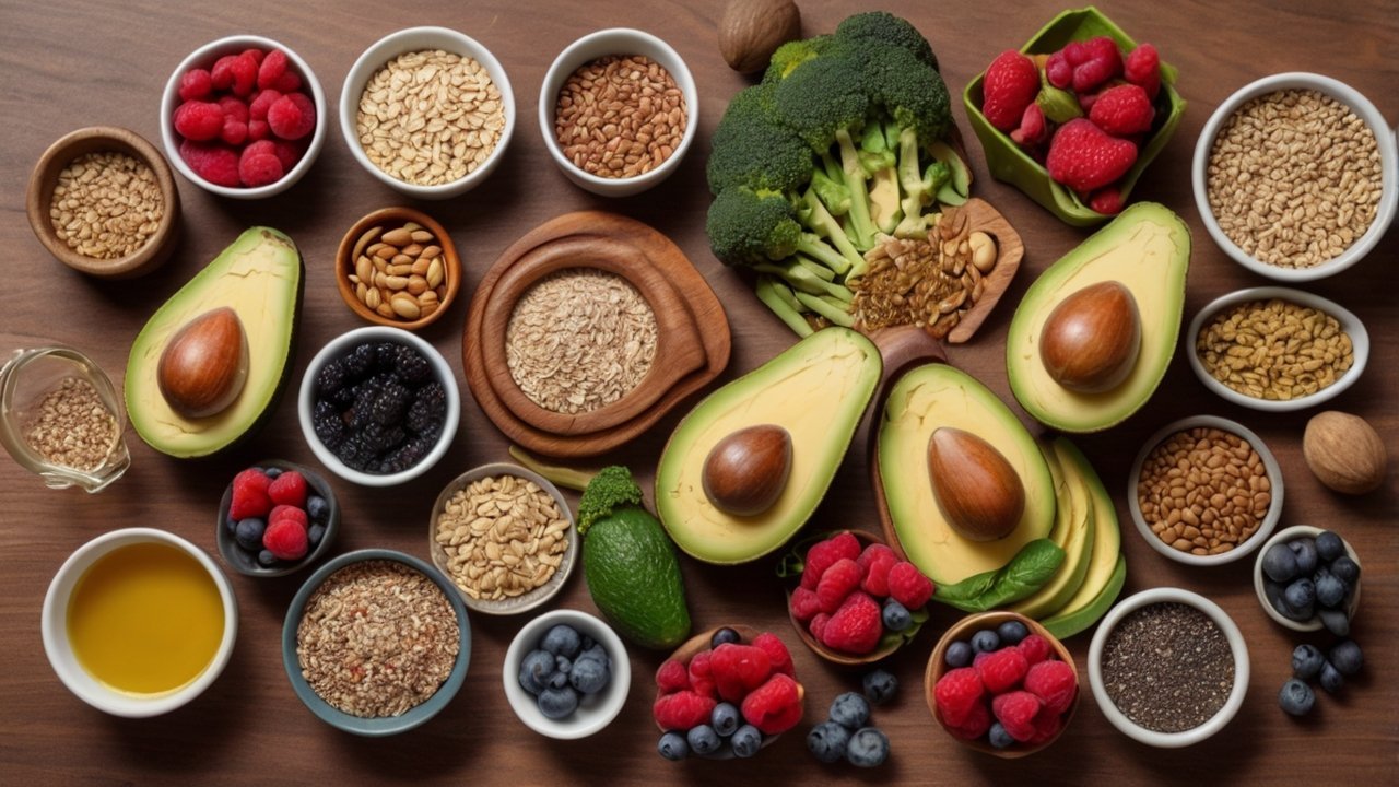 Cooked lentils in a bowl with herbs