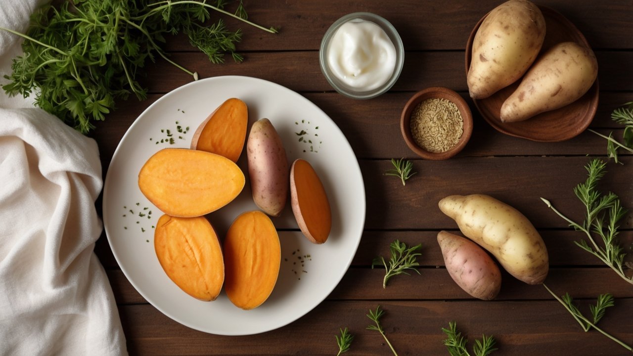 Sweet potato nutrition facts chart