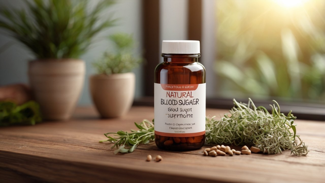 GlucoTrust Review product bottle showing natural supplement for glucose control