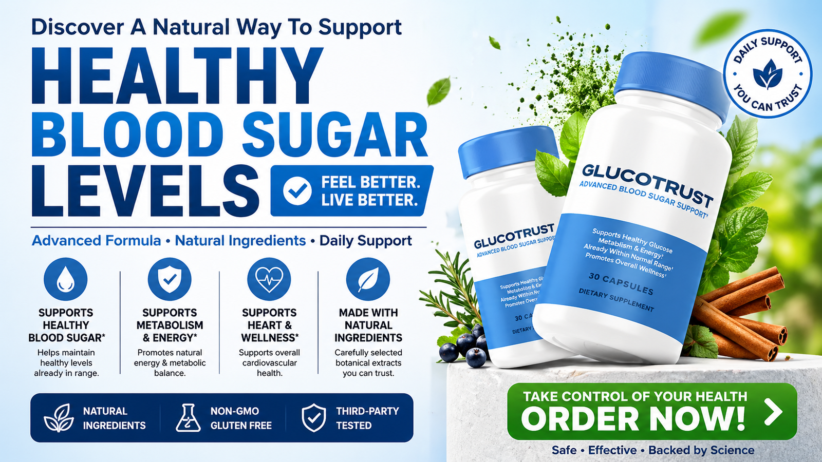 GlucoTrust Review explaining how the supplement supports blood sugar regulation